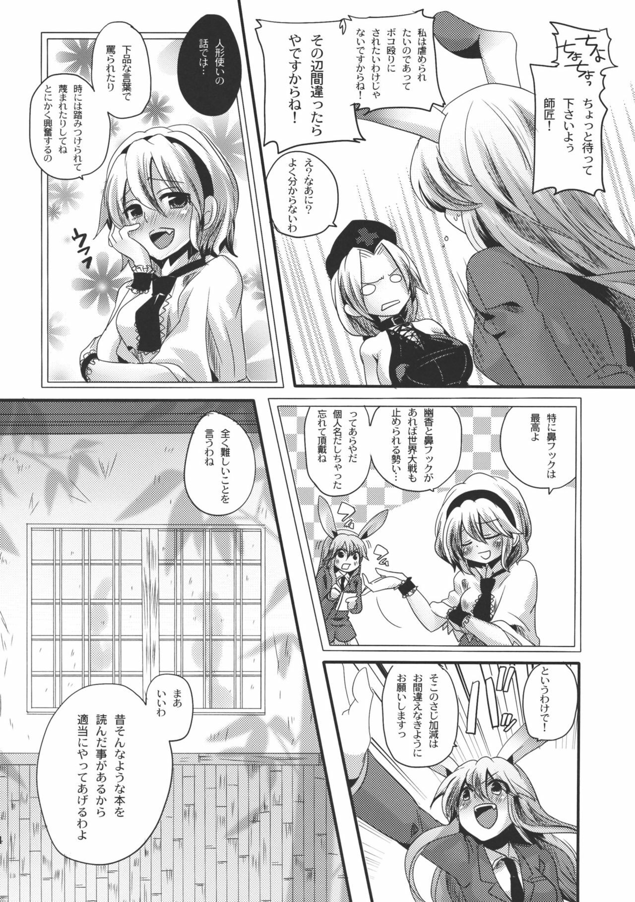 (C79) [DOUMOU (Doumou)] Shishou ga Shikotama S de M na Hon (Touhou Project) page 4 full