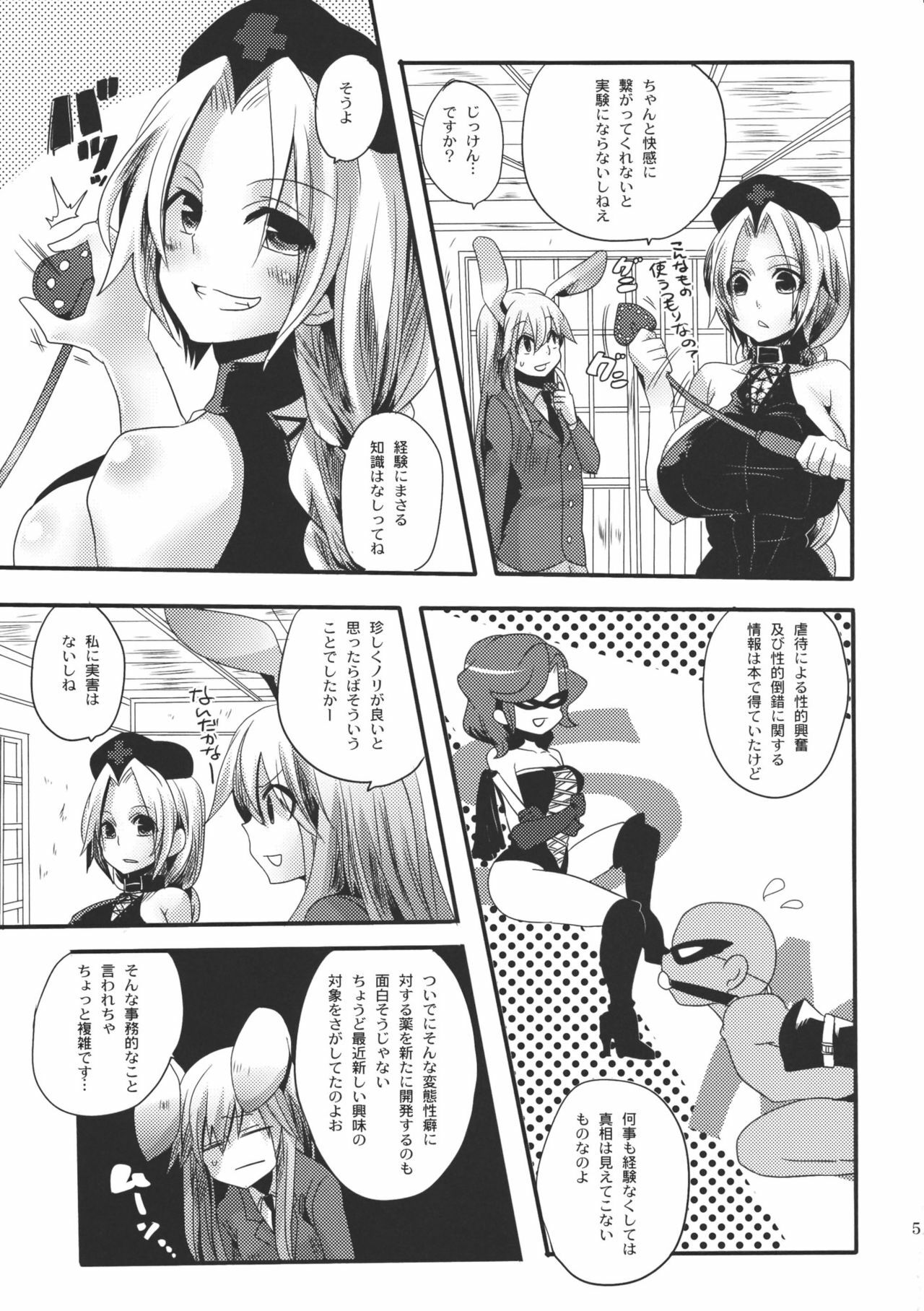 (C79) [DOUMOU (Doumou)] Shishou ga Shikotama S de M na Hon (Touhou Project) page 5 full