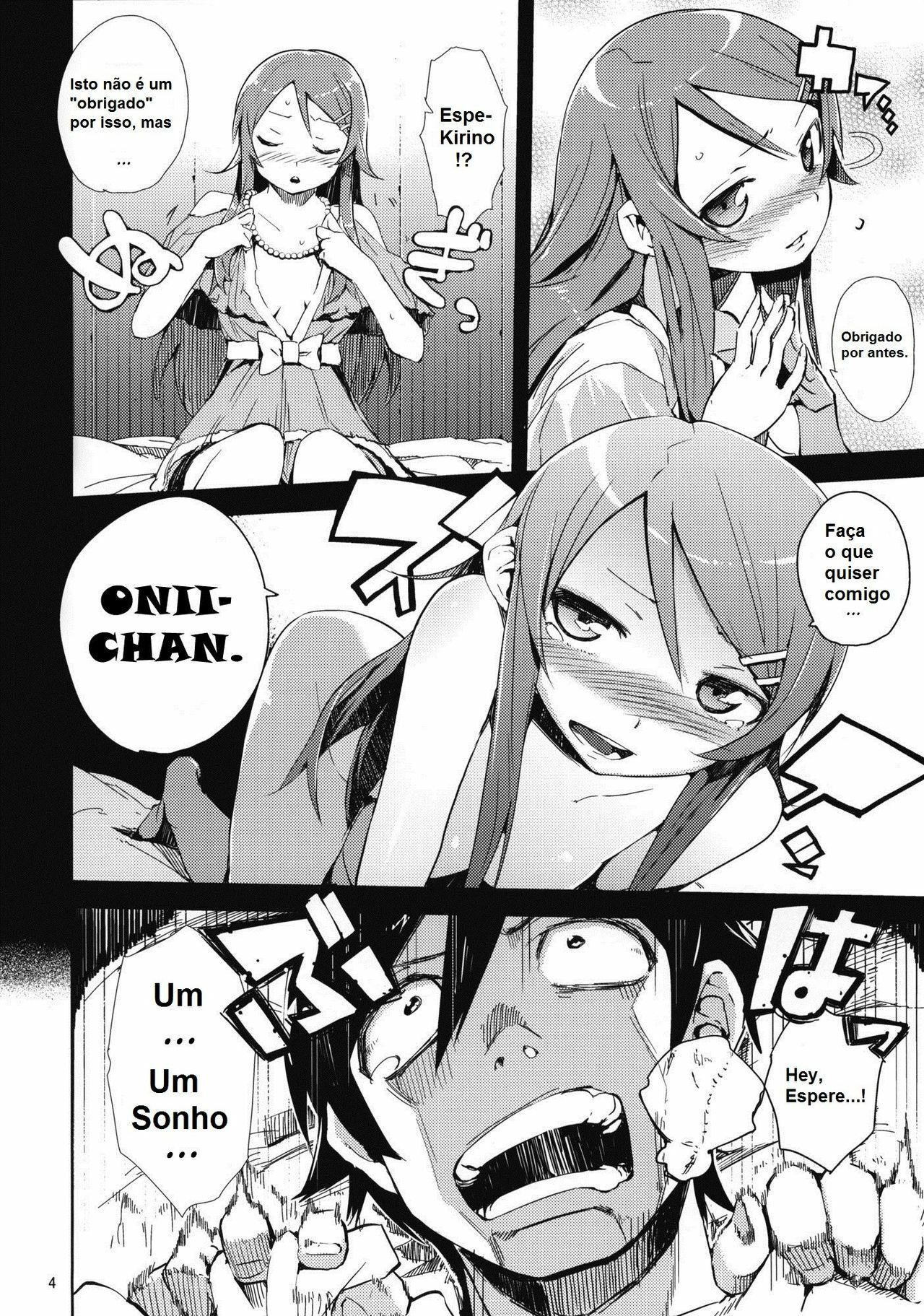 (COMIC1☆4) [Hyoco Road (Hyocorou)] O, Ore no Imouto gaa + Paper Shiori (Ore no Imouto ga Konna ni Kawaii Wake ga Nai) [Portuguese-BR] [Kyousuke] page 3 full