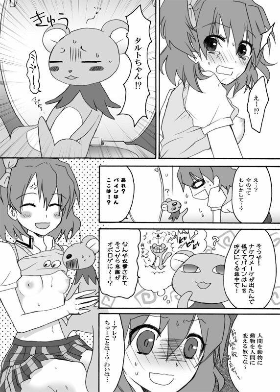 [Ningen Modoki (Random)] Bukki ga Chikan ni Osowareta (Fresh Precure!) page 19 full