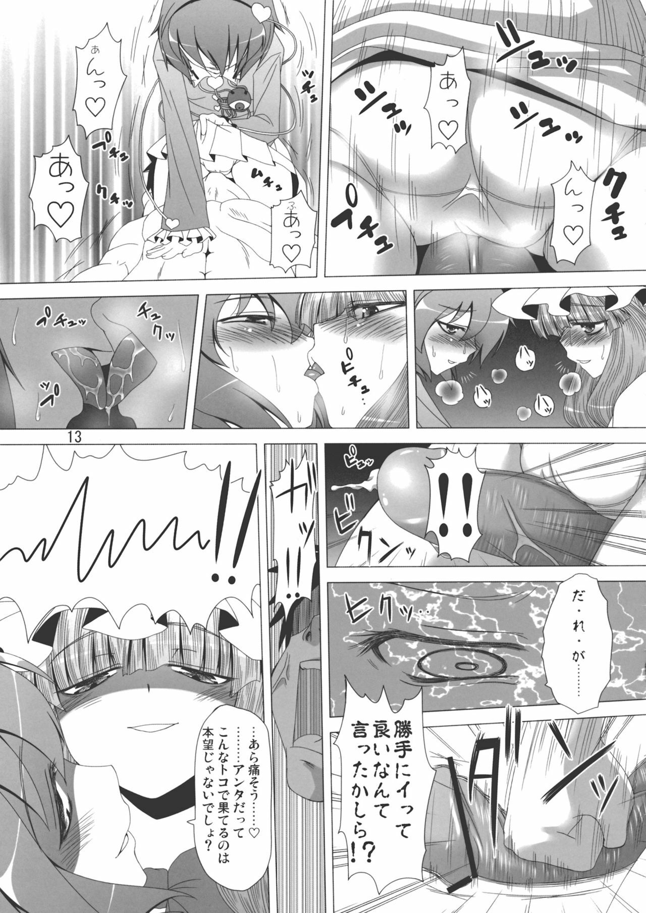 (C79) [Hibiki (Iganseijin)] Patchu+Sato Ni Jitome de Mikudasareru Hon (Touhou Project) page 14 full