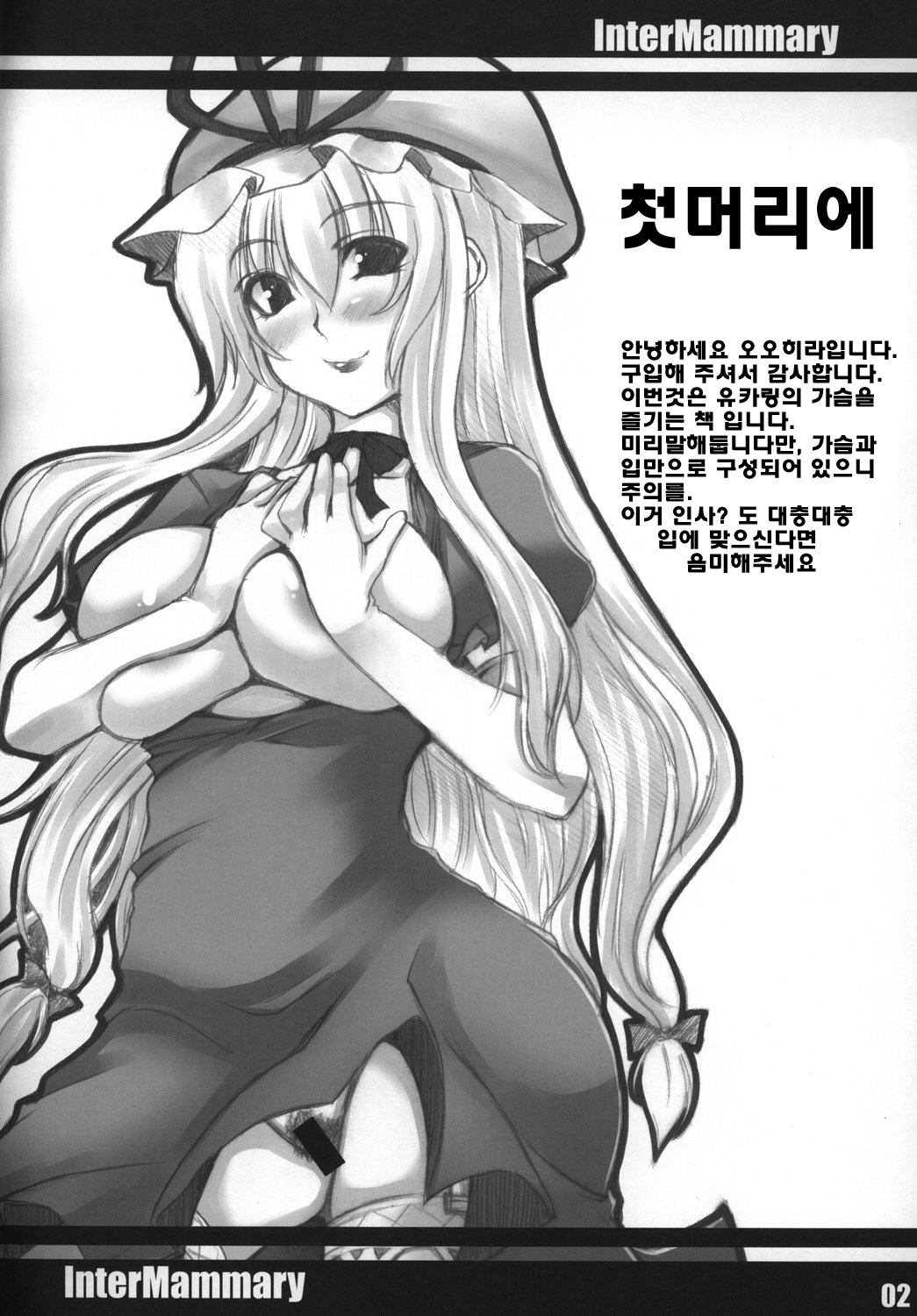 (Reitaisai 5) [Mata Ashita. (Oohira Sunset)] Inter Mammary (Touhou Project) [Korean] [오펜] page 4 full