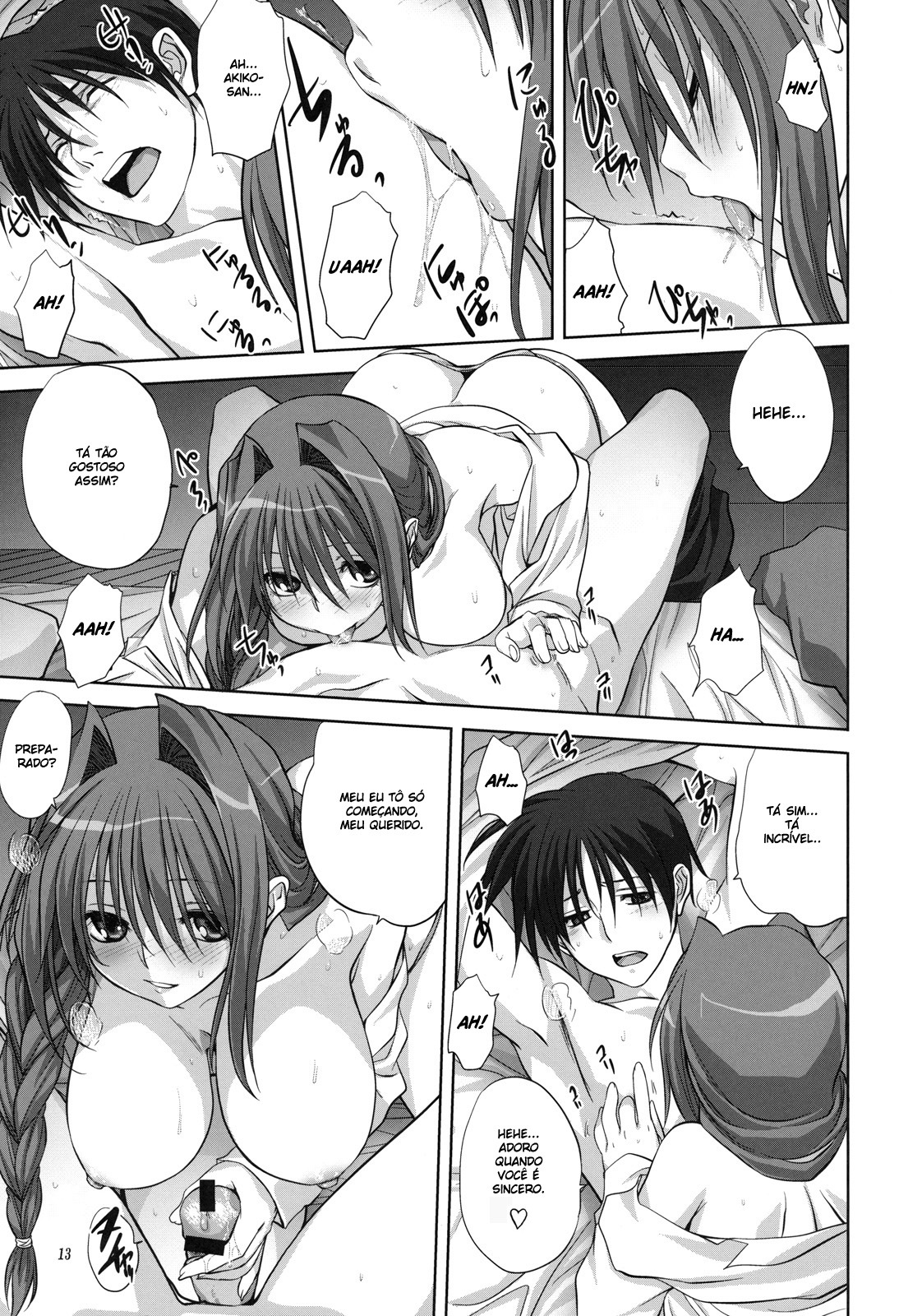 (C79) [Mitarashi Club (Mitarashi Kousei)] Akiko-san to Issho 7 (Kanon) [Portuguese-BR] [BartSSJ] page 12 full