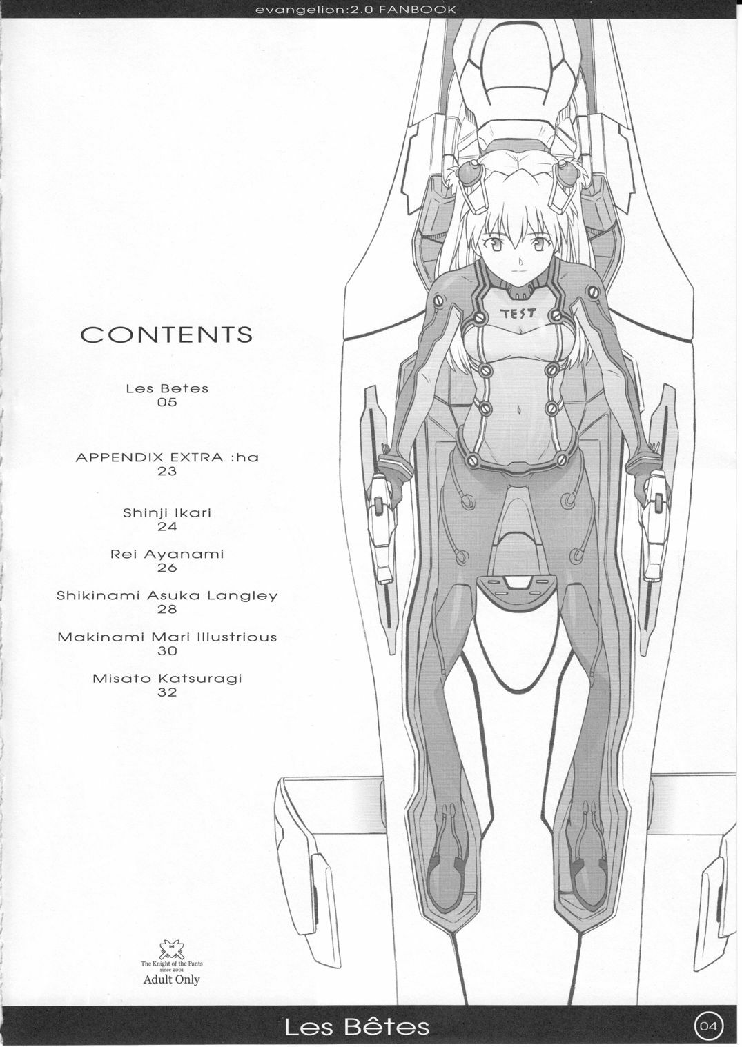 (C77) [Pantsu Kishidan (Tsuji Takeshi)] Les Betes (Neon Genesis Evangelion) page 4 full