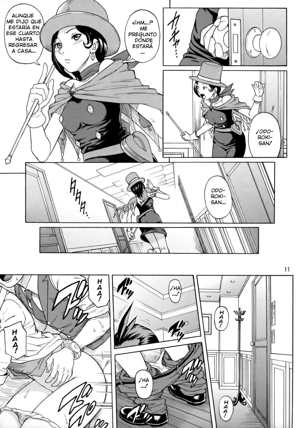 (C72) [Bakuretsu Fusen (Denkichi)] LOVE JUNKIE (Gyakuten Saiban) [Spanish] [Exiles Kingdom] page 10 full