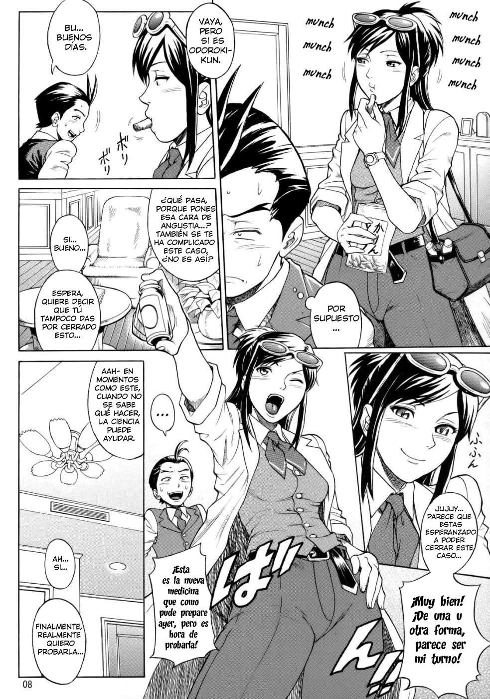 (C72) [Bakuretsu Fusen (Denkichi)] LOVE JUNKIE (Gyakuten Saiban) [Spanish] [Exiles Kingdom] page 7 full