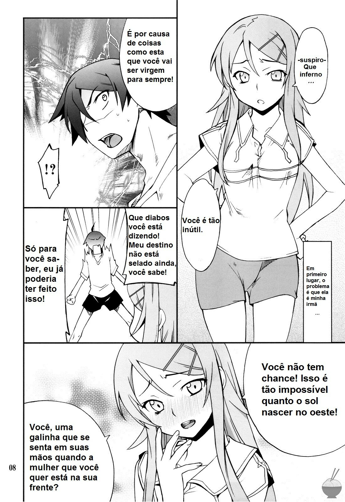 (C78) [P-FOREST (Hozumi Takashi)] Ore x Imouto Kouryaku Daisakusen!! (Ore no Imouto ga Konna ni Kawaii Wake ga Nai) [Portuguese-BR] {Kyousuke} page 7 full