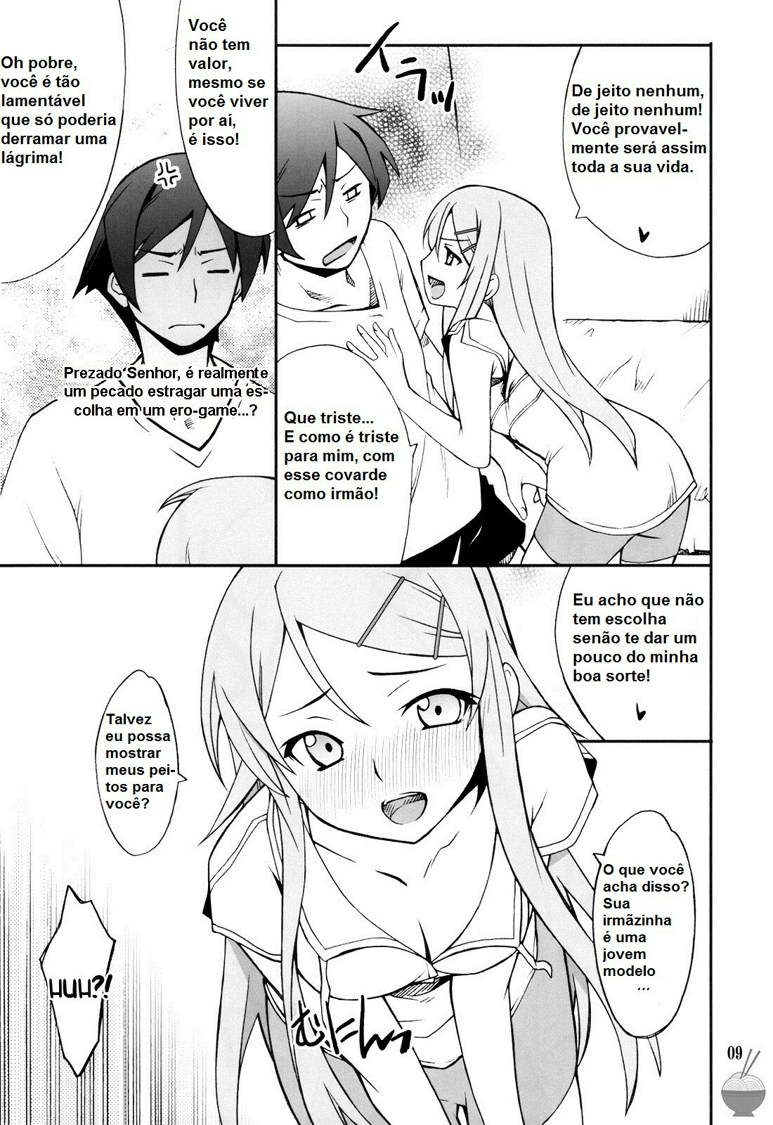 (C78) [P-FOREST (Hozumi Takashi)] Ore x Imouto Kouryaku Daisakusen!! (Ore no Imouto ga Konna ni Kawaii Wake ga Nai) [Portuguese-BR] {Kyousuke} page 8 full