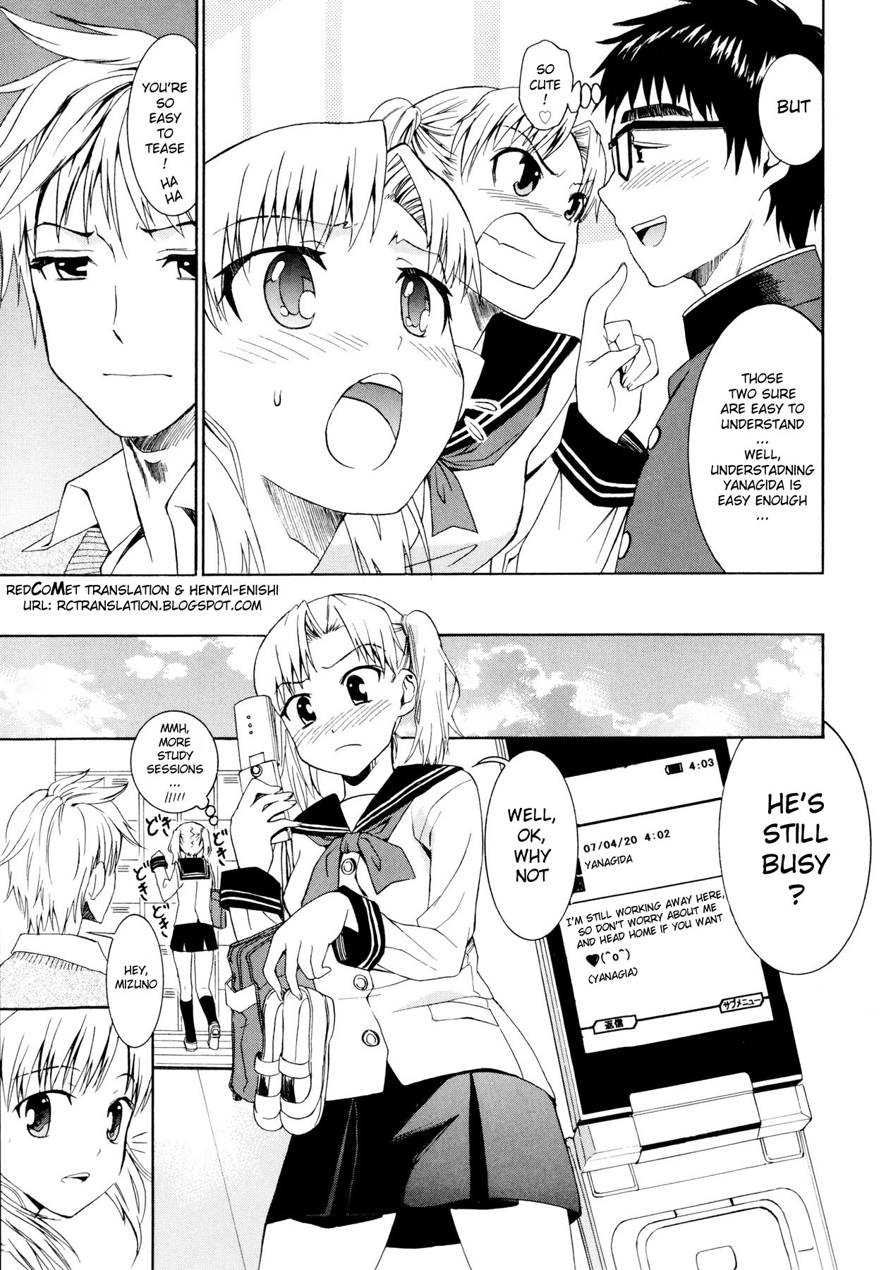 [Enomoto Heights] Yanagida-kun to Mizuno-san [English] [RedCoMet + Hentai-Enishi] [Decensored] page 92 full