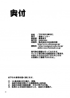[Nagasaki-inter (Sou Akiko)] TOUHOU REC. (Touhou Project) [Digital] - page 22
