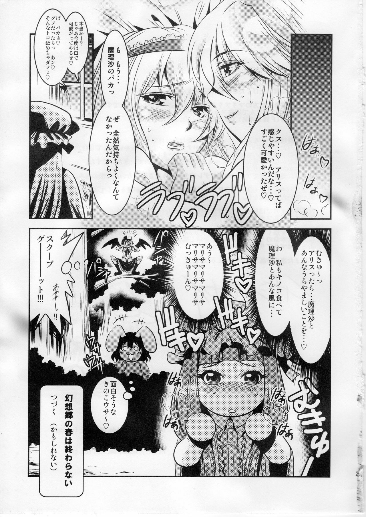 (SC41) [Musashi-dou (Musashino Sekai)] Marisa no Kinoko wo Alice ga Love Love Hon (Touhou Project) page 24 full