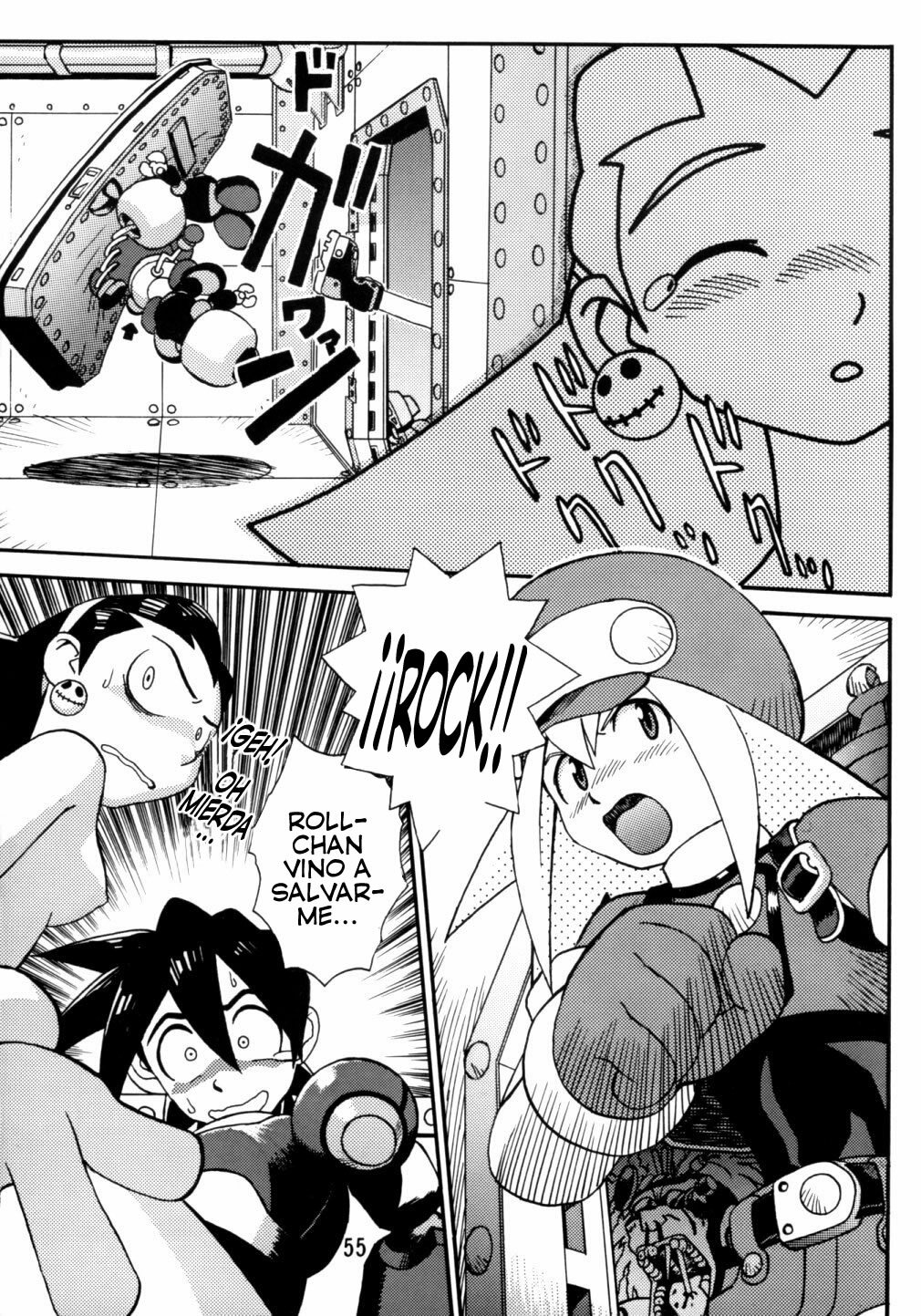 [Studio Katsudon (Manabe Jouji)] Rock Buster Go Shot!! (Rockman DASH) [Spanish] [Exiles Kingdom] page 55 full