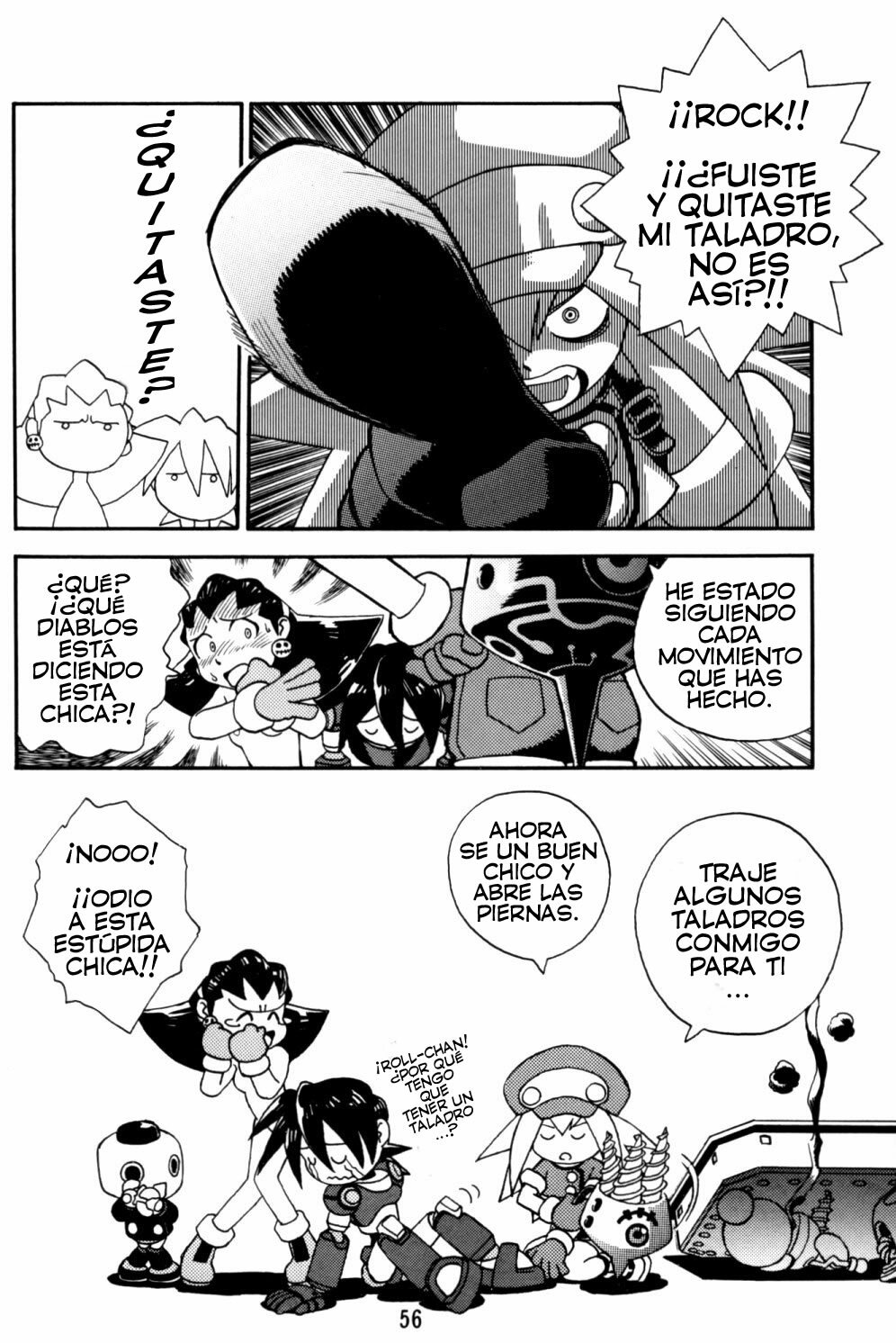 [Studio Katsudon (Manabe Jouji)] Rock Buster Go Shot!! (Rockman DASH) [Spanish] [Exiles Kingdom] page 56 full