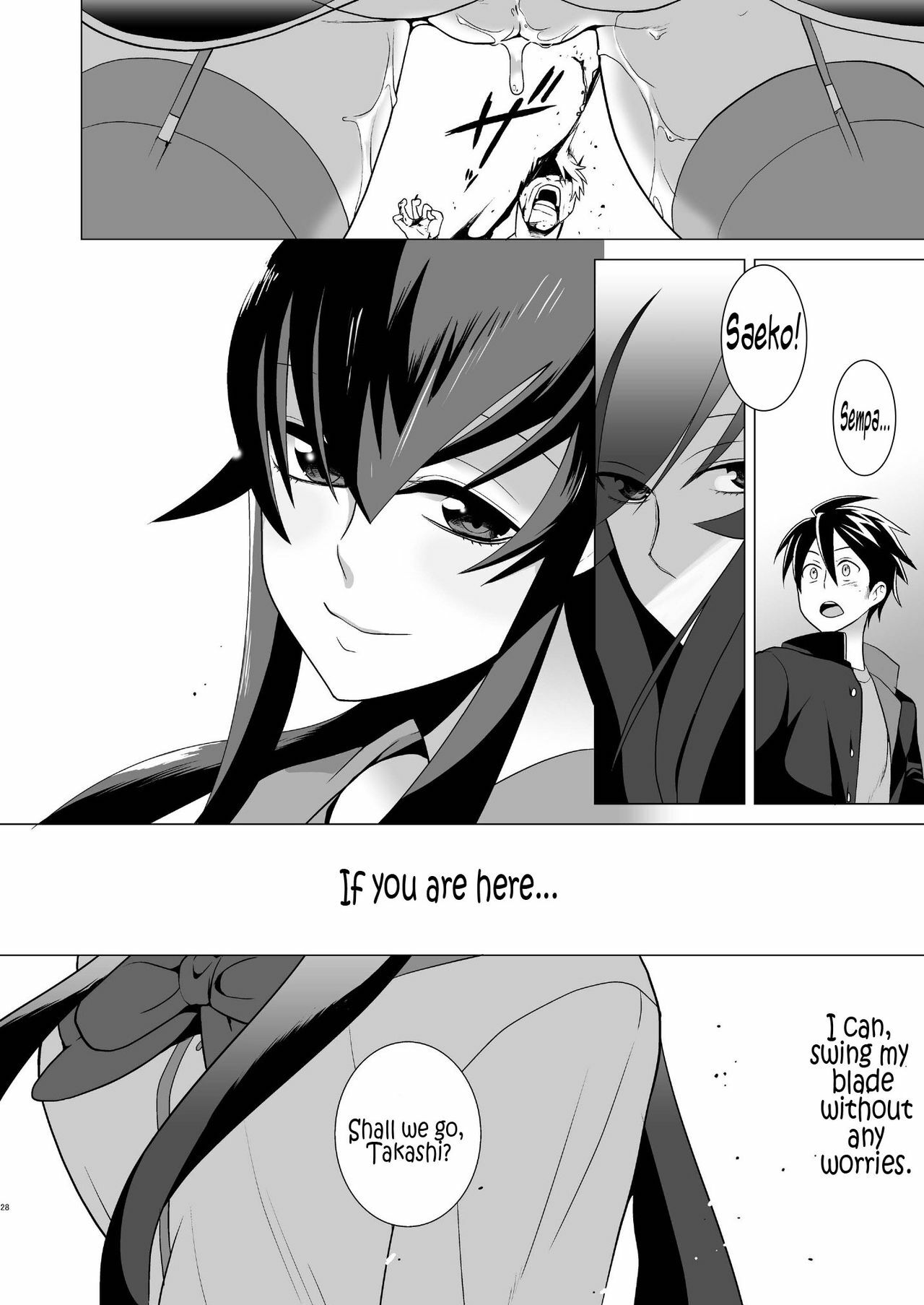 [Kisoutengai (Saito Yahu)] Sekinin Totte kureru ne? | You'll Take Responsibility, Right? (Highschool of the Dead) [English] =LWB= [Digital] page 28 full