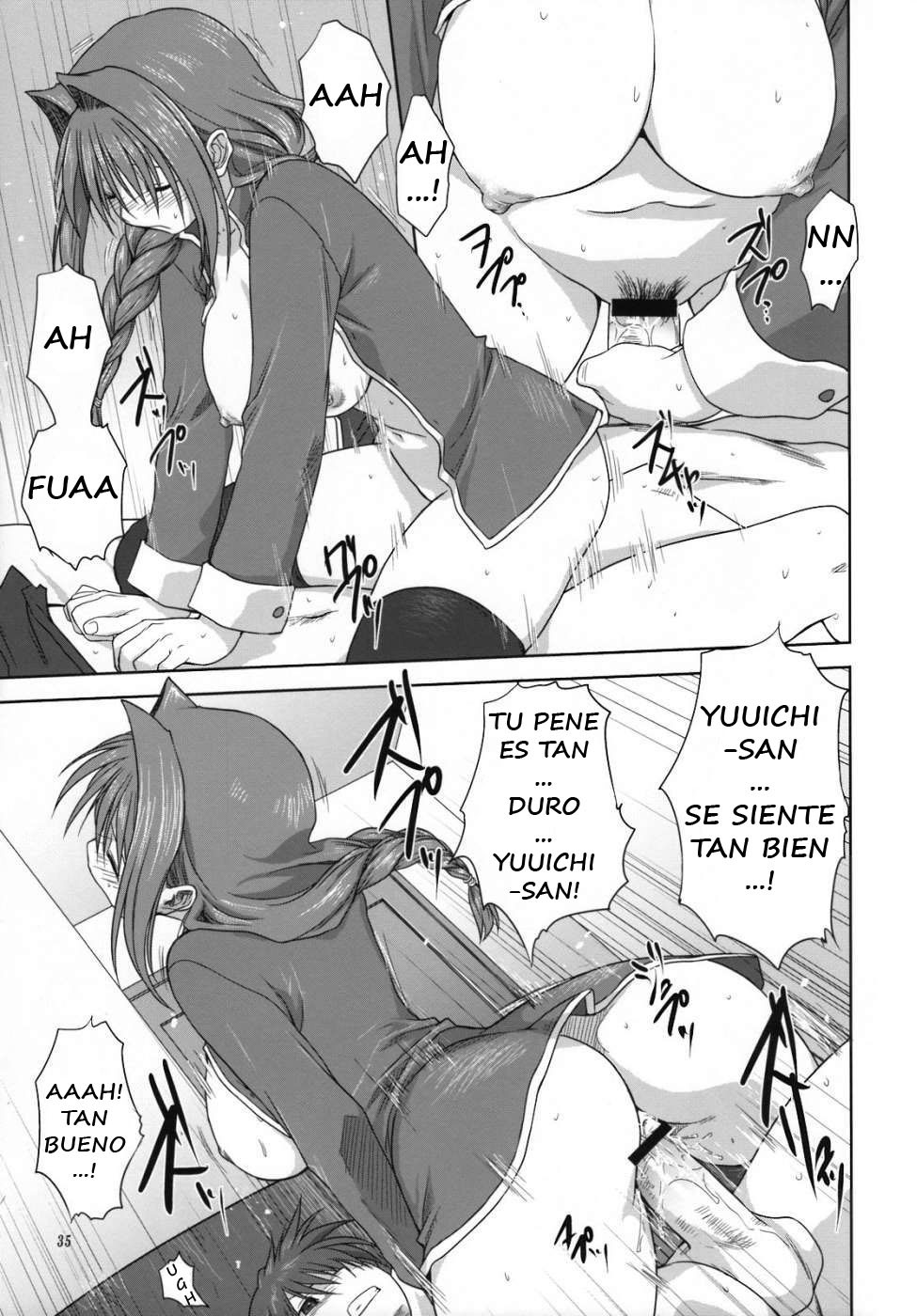 (C74) [Mitarashi Club (Mitarashi Kousei)] Akiko-san to Issho 3 (Kanon) [Spanish] [Tenori Tigers] page 34 full