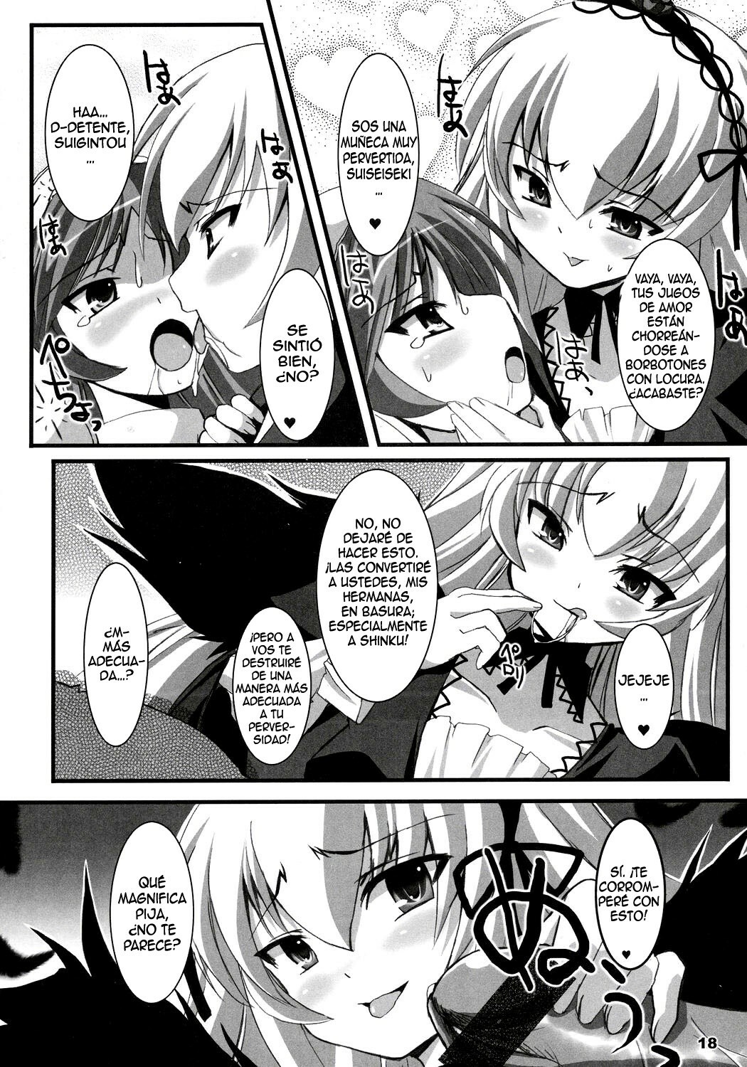 [Kurubushi-kai (Dowarukofu)] Suisei Kansoku (Rozen Maiden) (Español) page 17 full