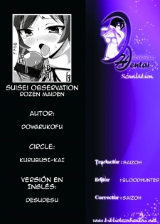 [Kurubushi-kai (Dowarukofu)] Suisei Kansoku (Rozen Maiden) (Español) - page 37