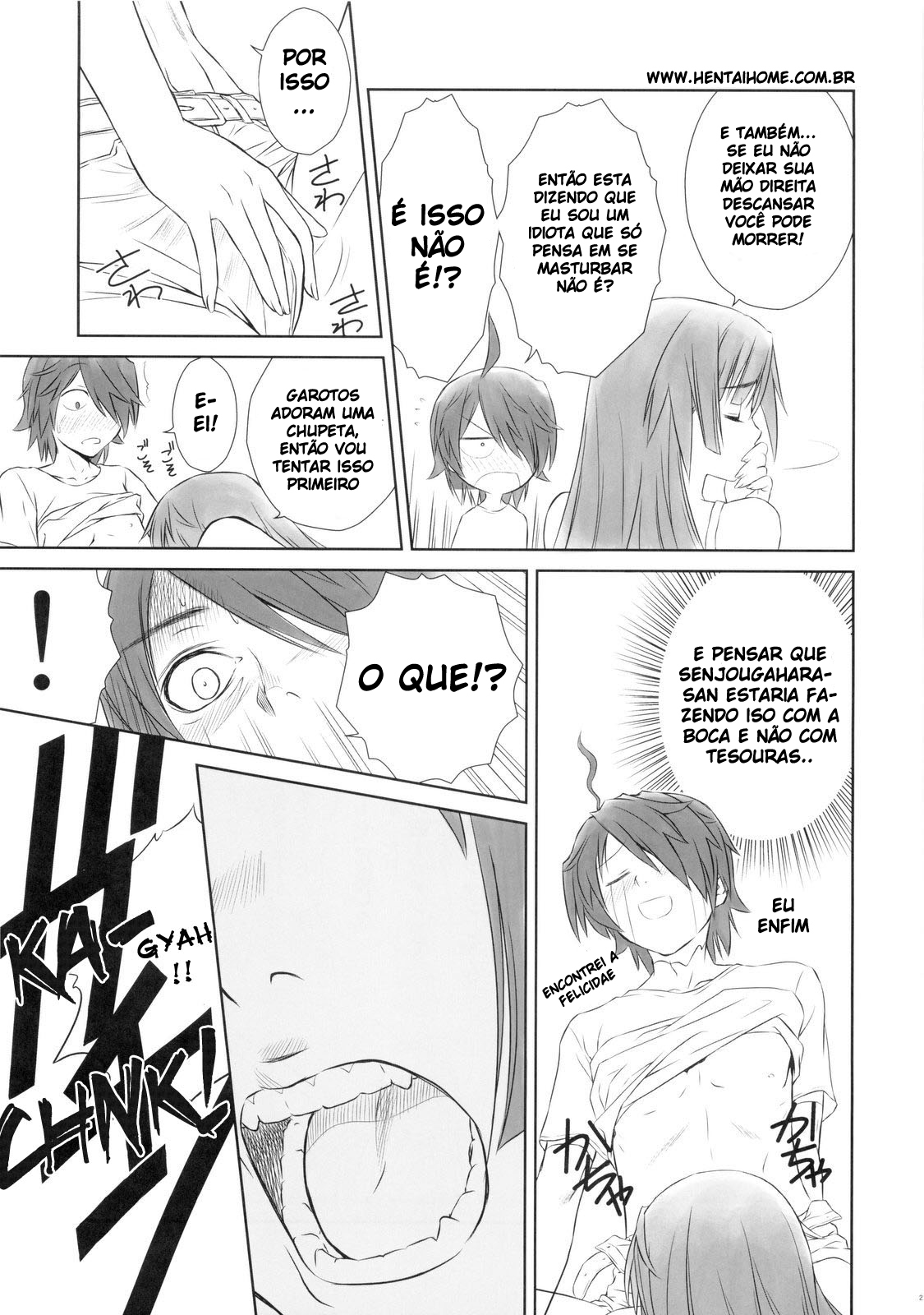 (C77) [T2 ART WORKS (Taka Tony)] Hitagi ONESIDE (Bakemonogatari) [Portuguese-BR] [HentaiHome] page 20 full