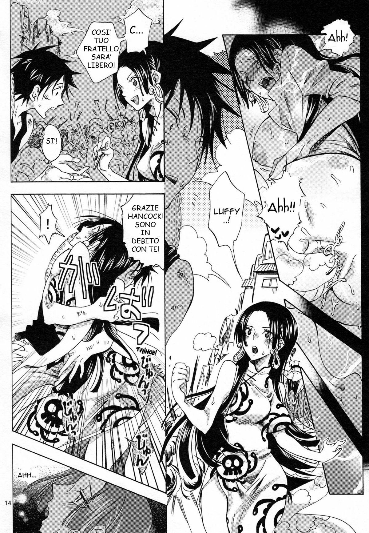 (COMIC1☆4) [Kurione-sha (YU-RI)] Hebihime-sama Goranshin desu! 3 (ONE PIECE) [Italian] page 13 full