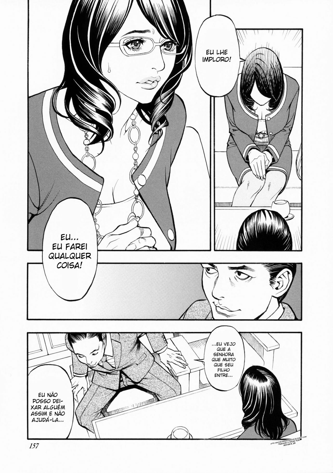 [Izayoi Seishin, Yamasaki Masato] Ochita Koukyuu Tsuma Yuriko Ch. 1 (Boshi Double Soukan) [Portuguese-BR] page 4 full