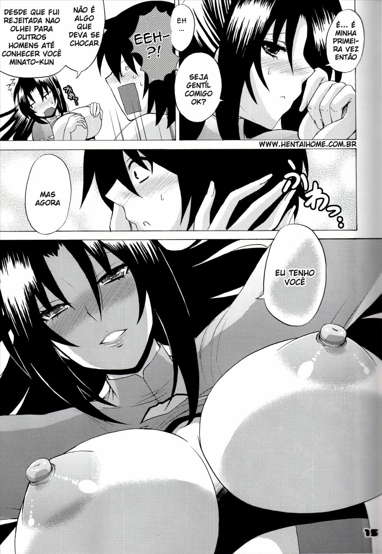 [Honey Bump (Nakatsugawa Minoru)] Kazehana-san wa Ore no Sekirei (Sekirei) [Portuguese-BR] [Goka] page 14 full