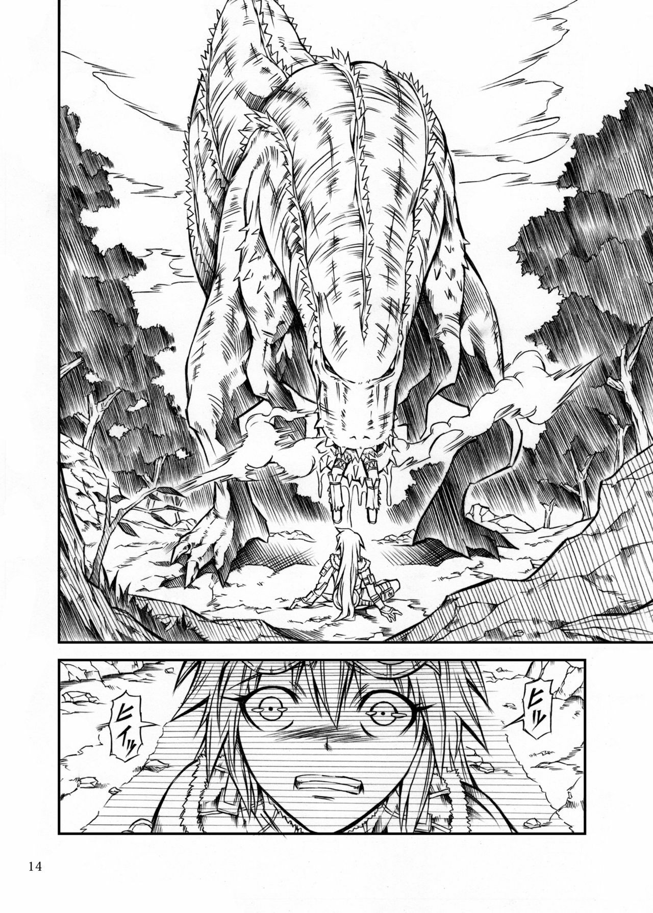 (C77) [Yokohama Junky (Makari Tohru)] Solo Hunter no Seitai (Monster Hunter) page 14 full