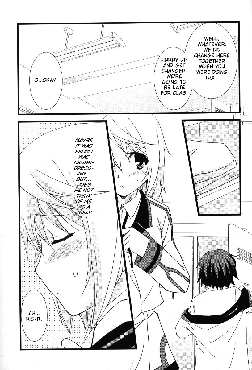 (C79) [Chagashi Saiban (Yamabuki Mook)] Kigae Chuuihou! | Warning Changing Clothes! (IS ) [English] [kibitou4life] page 6 full