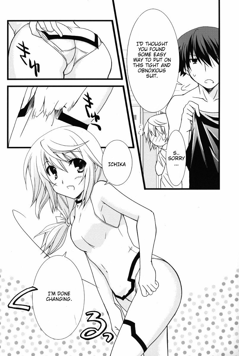 (C79) [Chagashi Saiban (Yamabuki Mook)] Kigae Chuuihou! | Warning Changing Clothes! (IS ) [English] [kibitou4life] page 9 full