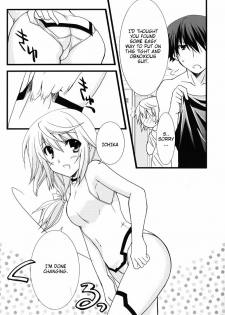 (C79) [Chagashi Saiban (Yamabuki Mook)] Kigae Chuuihou! | Warning Changing Clothes! (IS ) [English] [kibitou4life] - page 9