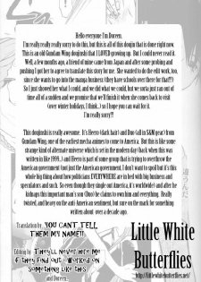 Kimyou na Kajitsu - Strange Fruits (Gundam Wing) [English] [Rewrite] =Little White Butterflies= - page 14