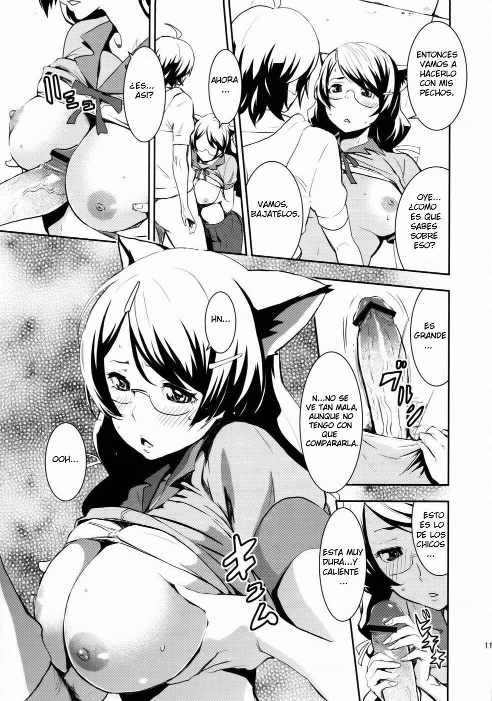 (C77) [Manga Super (Nekoi Mie)] Black & White (Bakemonogatari) [Spanish] page 10 full