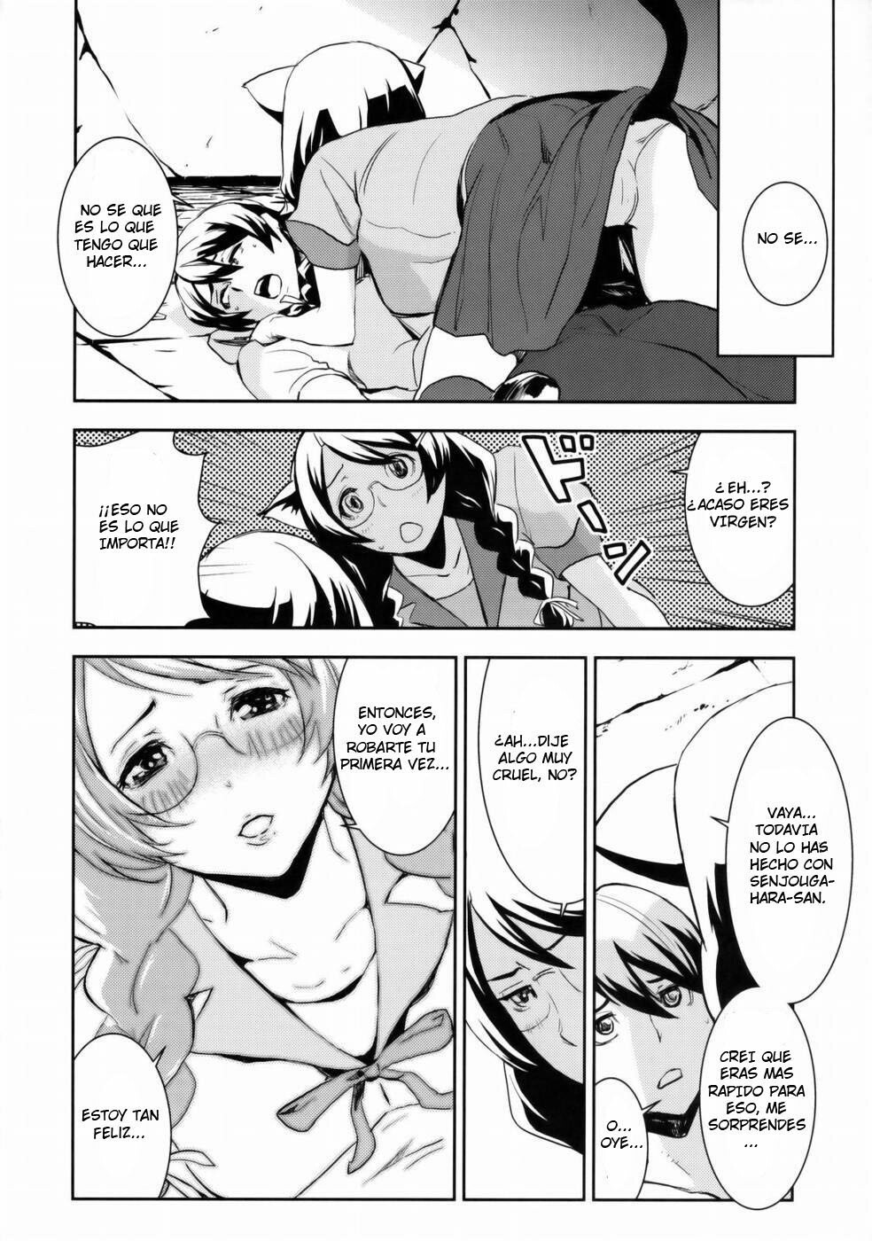 (C77) [Manga Super (Nekoi Mie)] Black & White (Bakemonogatari) [Spanish] page 7 full