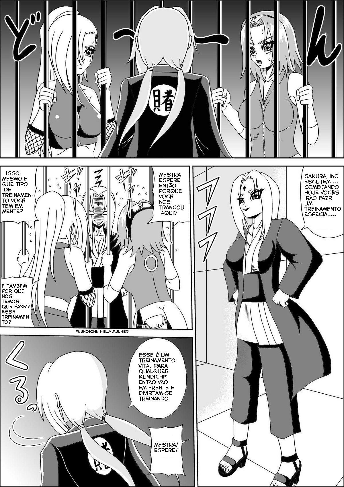 [Pyramid House] Kunoichi Disgrace Impregnation Training [PT] - Translated page 4 full