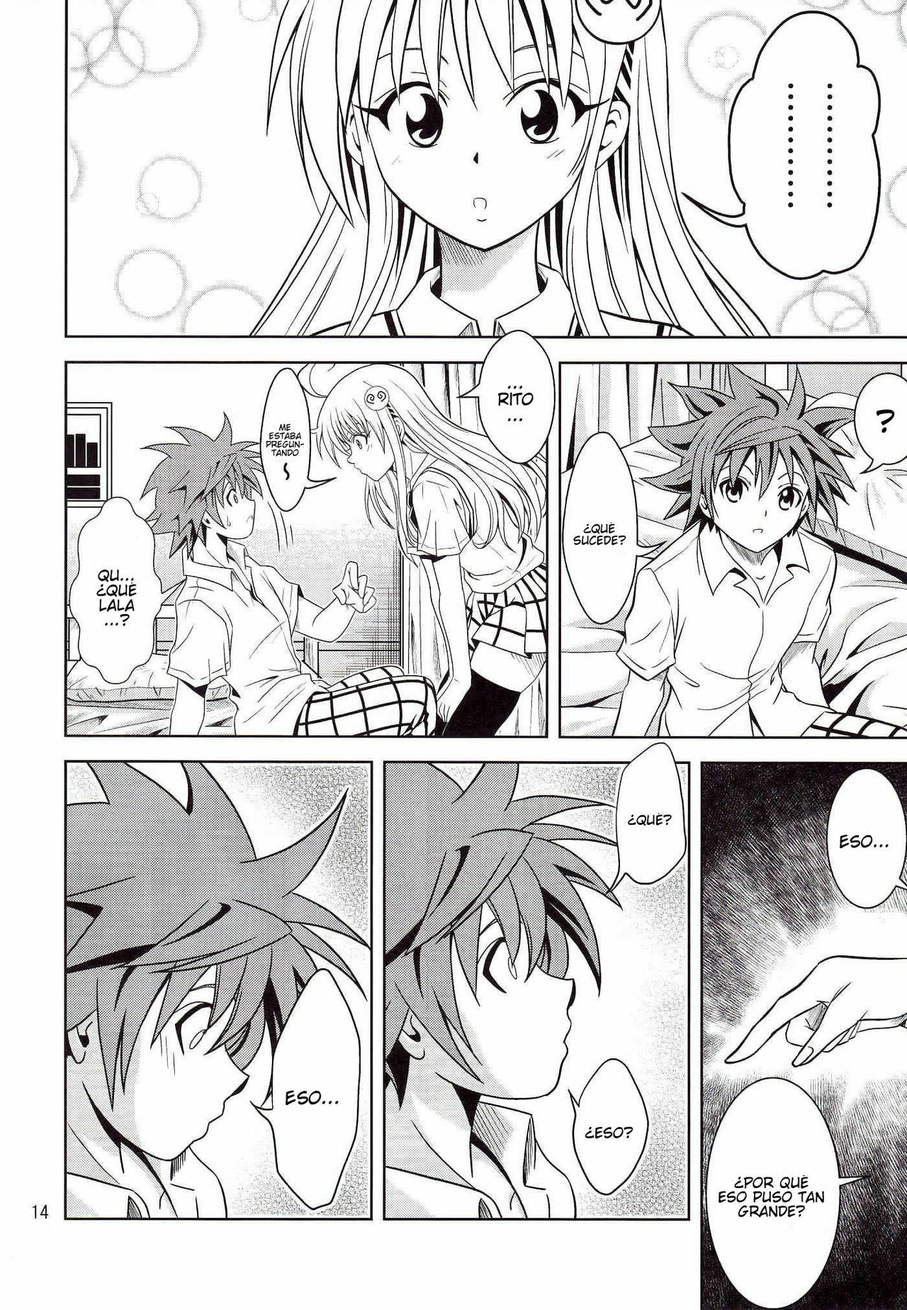 [Gangontou (Fukori)] Anoko-tachi ga Taihen na Koto ni Nattemasu (To LOVE-Ru) [Spanish] [Javiert239] page 14 full