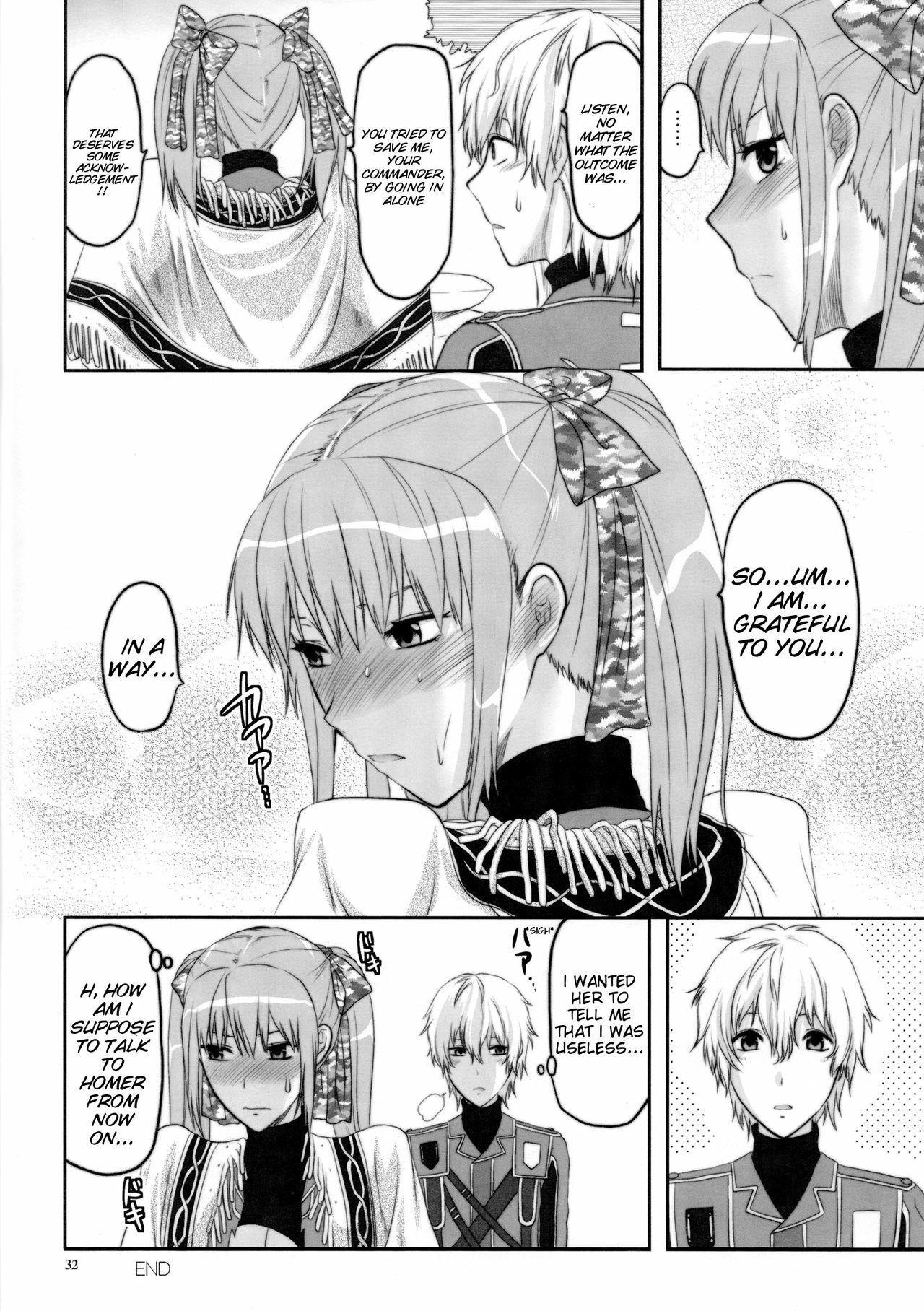 (C77) [Lv.X+ (Yuzuki N Dash)] Senjou no Tsundere Buntaichou | The Tsundere Squad Commander of the Battlefield (Valkyria Chronicles) [English] {doujin-moe.us} page 32 full