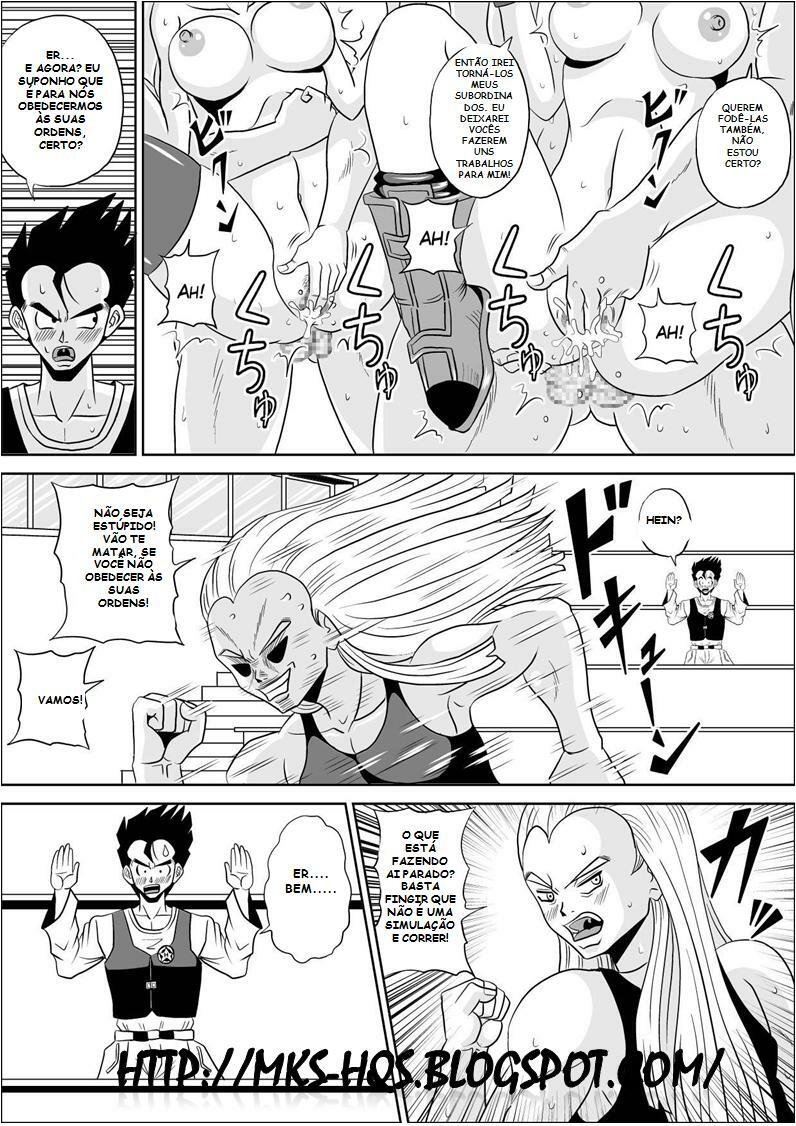 [Pyramid House (Muscleman)] HIGH SCHOOL RAPE (Dragon Ball Z) [Portuguese-BR] [MKS-HQS] page 21 full