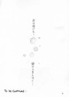 (C61) [Ryuu no Kinyoubi (Ryuga Syo)] SNOW - page 13