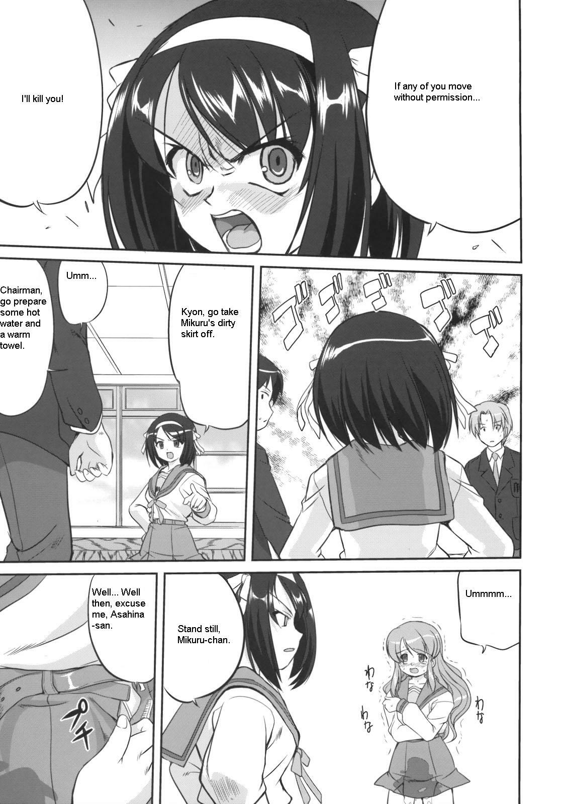 (C74) [Takotsuboya (TK)] Seishun no Ayamachi Mikuru no Oshikko mora SPECIAL | Seishun No Ayamachi: Mikuru's Wetting Special (The Melancholy of Haruhi Suzumiya) [English] page 22 full