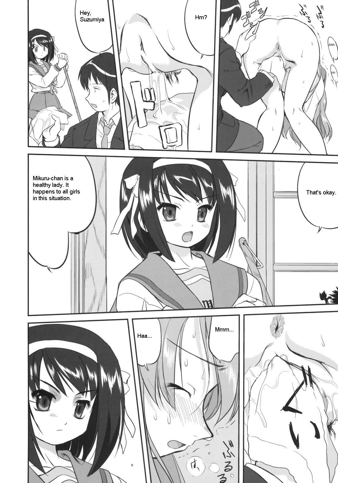 (C74) [Takotsuboya (TK)] Seishun no Ayamachi Mikuru no Oshikko mora SPECIAL | Seishun No Ayamachi: Mikuru's Wetting Special (The Melancholy of Haruhi Suzumiya) [English] page 27 full