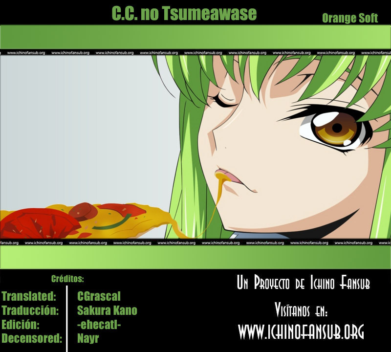 (COMIC1☆2) [ORANGE☆SOFT (Aru Ra Une)] C.C. no Tsumeawase | C.C. Assortment (Code Geass) [Spanish] [Ichino Fansub] [Decensored] page 15 full