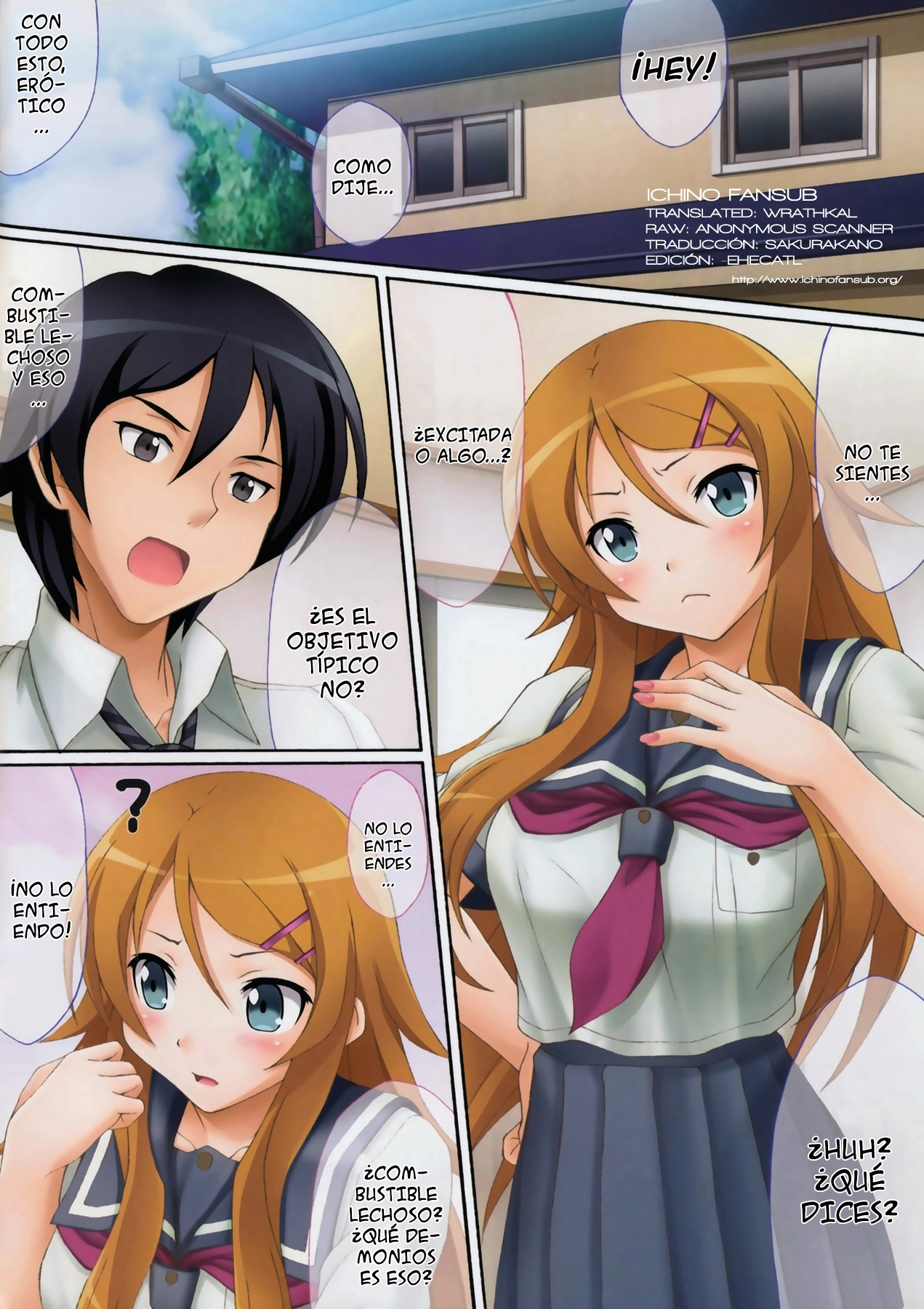 (C78) [Uninigumi (Kakiemon, Unini Seven)] Kirino Kawaiiyo Kirino (Ore no Imouto ga Konna ni Kawaii Wake ga Nai) [Spanish] [Ichino Fansub] page 2 full