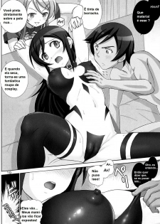 [Raijinkai (Haruki Genia)] Oreimo Binetsu Tyuihou 3 | Little Sister Fever Warning 3 (Ore no Imouto ga Konna ni Kawaii Wake ga Nai) [Portuguese-BR] [Kyousuke] - page 9