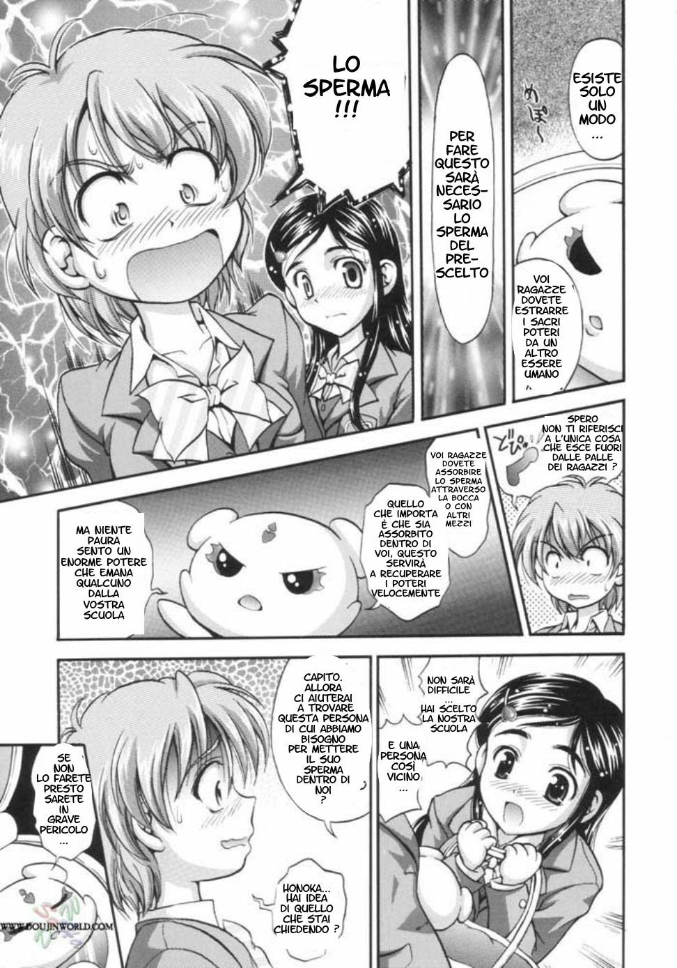 (C66) [Kuroyuki (Kakyouin Chiroru)] Milk Hunters 1 (Futari wa Precure) [Italian] page 9 full