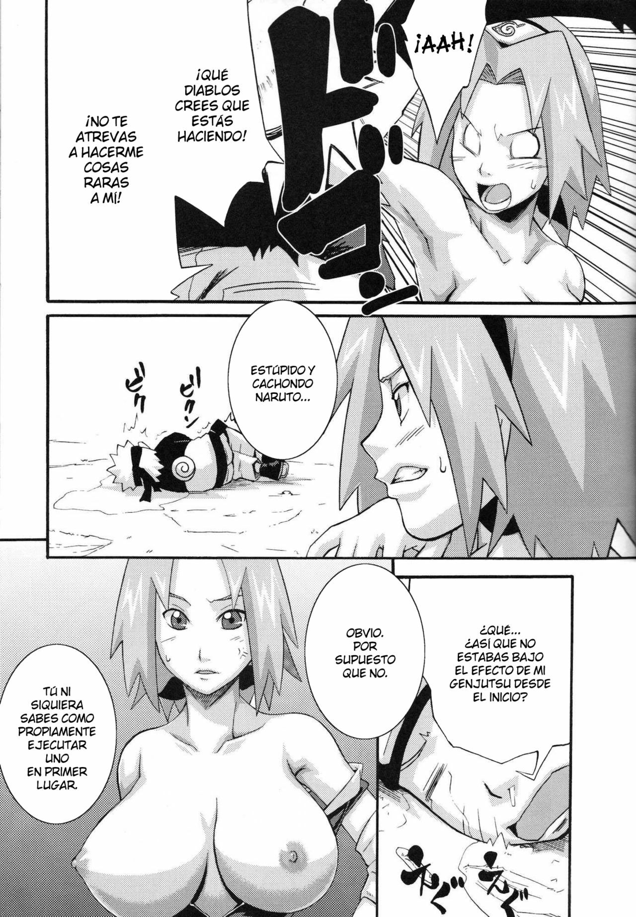 (C75) [Karakishi Youhei-dan Shinga (Sahara Wataru)] Saboten (Naruto) [Spanish] [XSnF] page 10 full