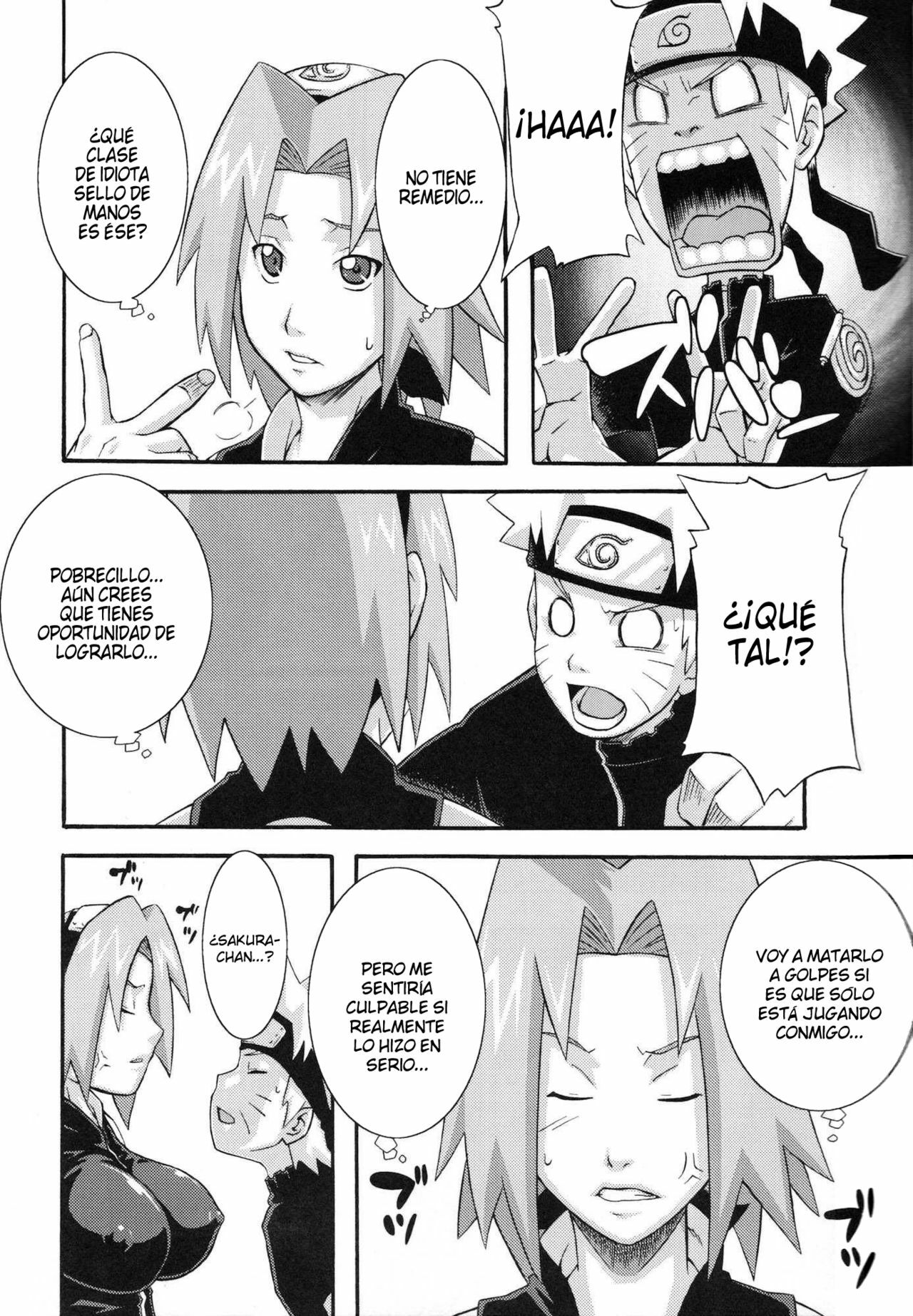 (C75) [Karakishi Youhei-dan Shinga (Sahara Wataru)] Saboten (Naruto) [Spanish] [XSnF] page 6 full