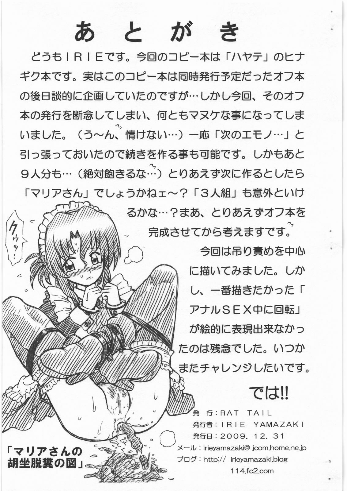 (C77) [RAT TAIL (Irie Yamazaki)] HAYATE FILE Katsura Hinagiku Gazoushuu (Hayate no Gotoku!) page 9 full