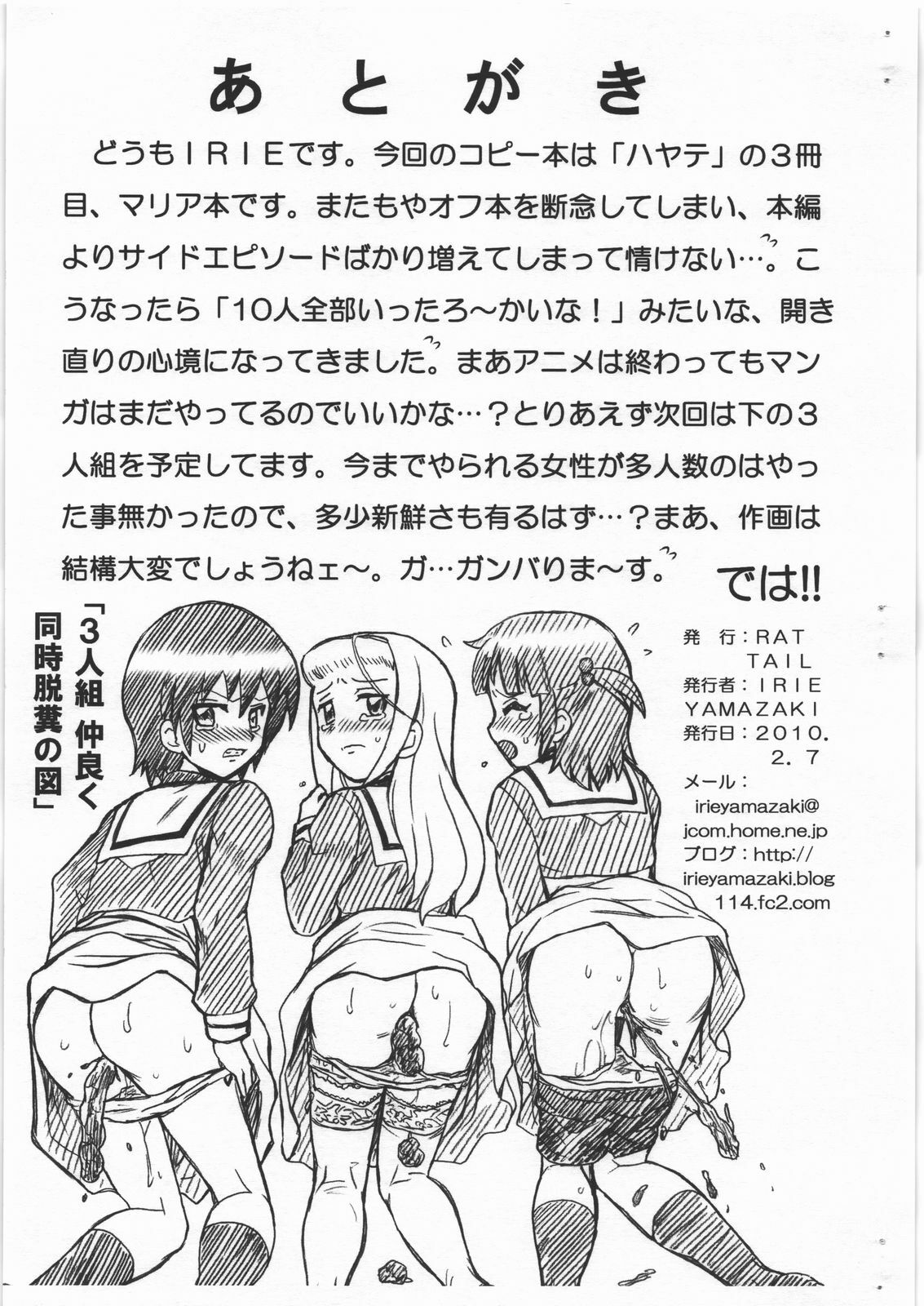 (SC46) [RAT TAIL (IRIE YAMAZAKI)] HAYATE FILE Maria Gazoushuu (Hayate no Gotoku!) page 9 full