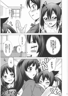 (C77) [H.H (Shiroi Kuroneko)] Kimi no Shiranai - Azusa Cat (K-ON!) - page 6