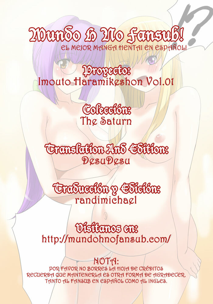 [The Saturn] Imouto Haramikeshon c01 - 02 [Spanish][MHnF] page 50 full