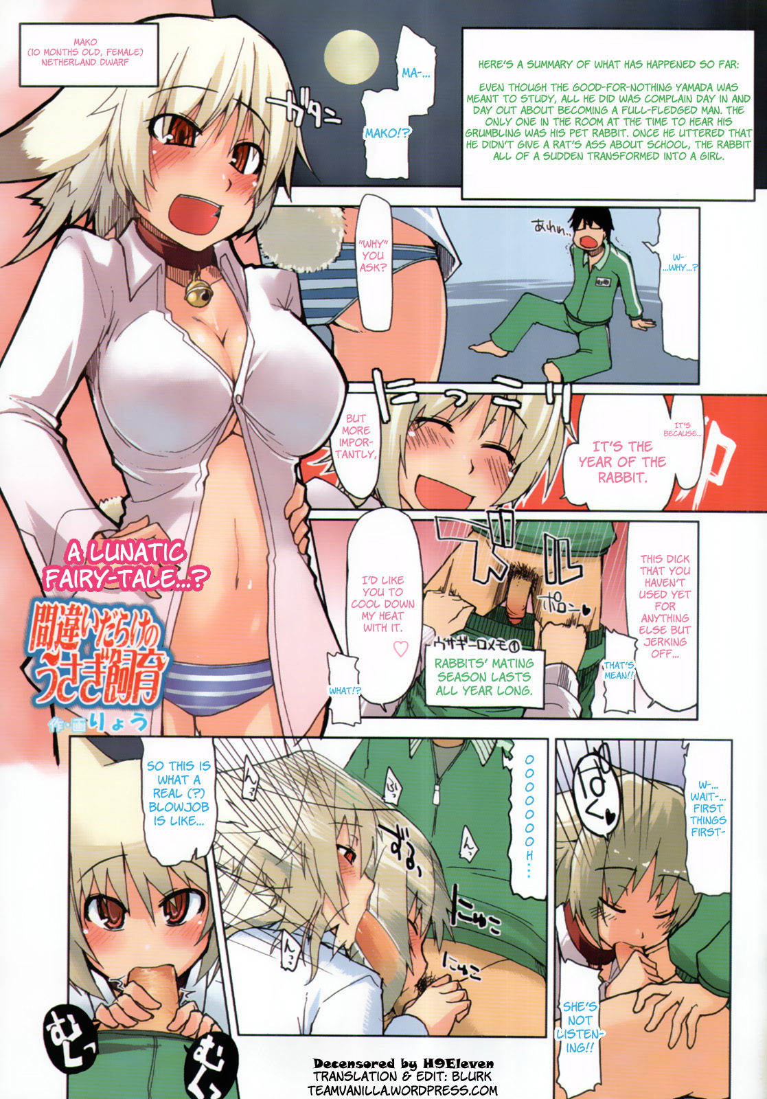 [Ryou] Machigai Darake no Usagi Shiiku | You're Doing It Wrong! (COMIC Tenma 2011-03) [English] =Team Vanilla= [Decensored] page 1 full